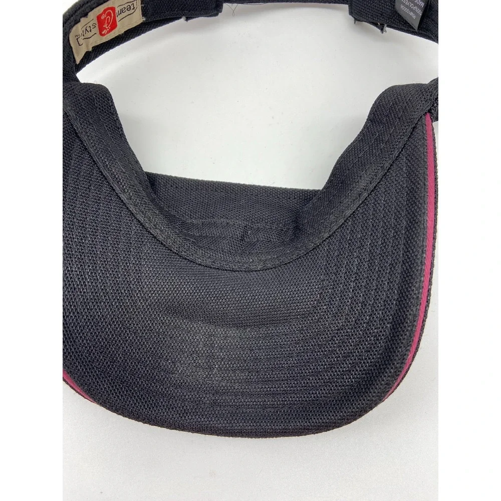 Chick Fil A Visor Hat Strap Back Adjustable‎ Black Work Team Crew Employee
